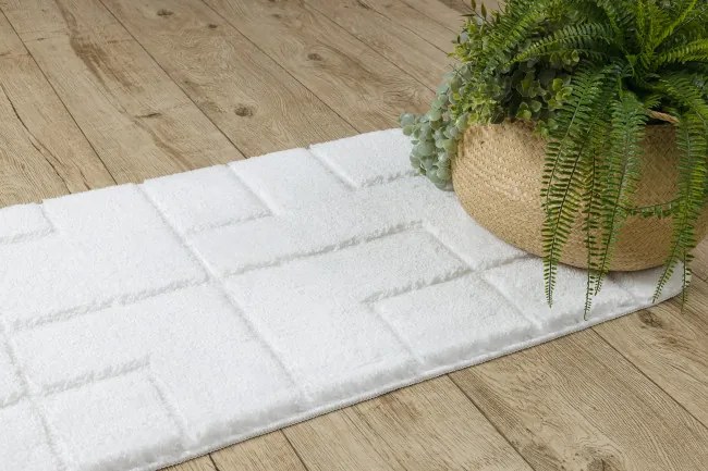 Sada kúpeľňových koberčekov SUPREME LINES línie, biela