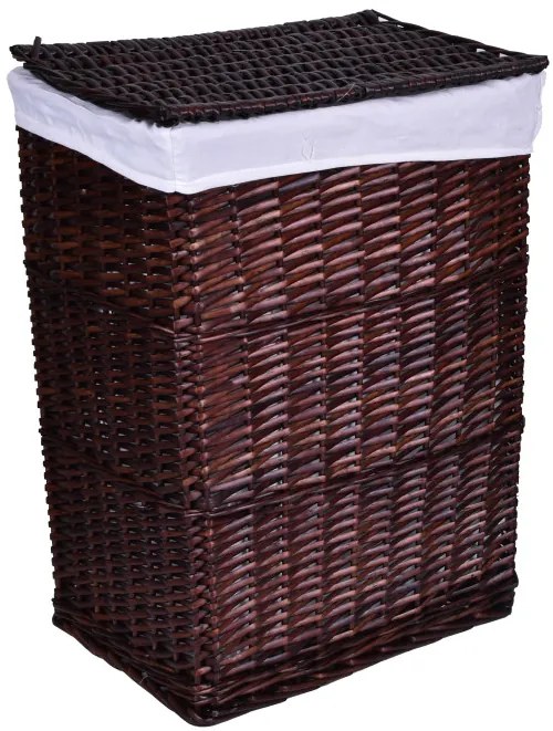 Kôš na bielizeň 72 l prútený hnedý