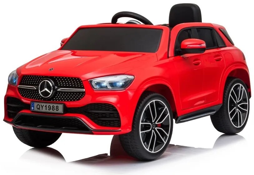 LEAN TOYS ELEKTRICKÉ AUTÍČKO - Mercedes GLE450 - NELAKOVANÉ - ČERVENÉ  - 2x45W MOTOR - 12V7Ah BATÉRIA - 2021