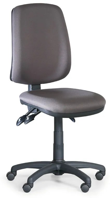 Antares Kancelárska stolička ATHEUS bez podpierok rúk, sivé