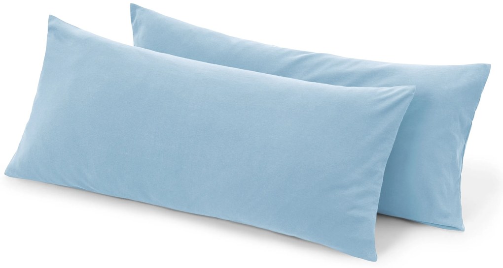 Obliečky na vankúš z mikrovlákna, 2 ks, svetlomodré
