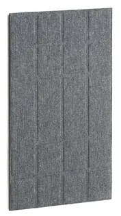 Akustický nástenný panel SPLIT, 400x600 mm, tmavošedý