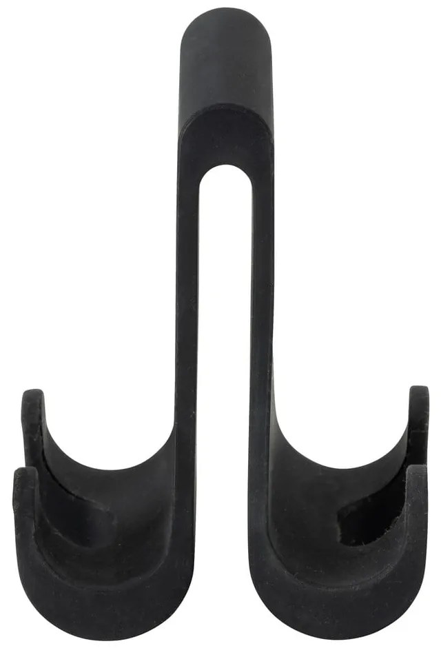 Čierny silikónový obojstranný závesný vešiak Wenko Verna