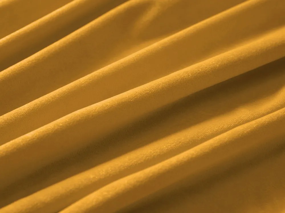 Biante Zamatový obdĺžnikový obrus Velvet Premium SVP-037 Zlatisto oranžový 50x100 cm