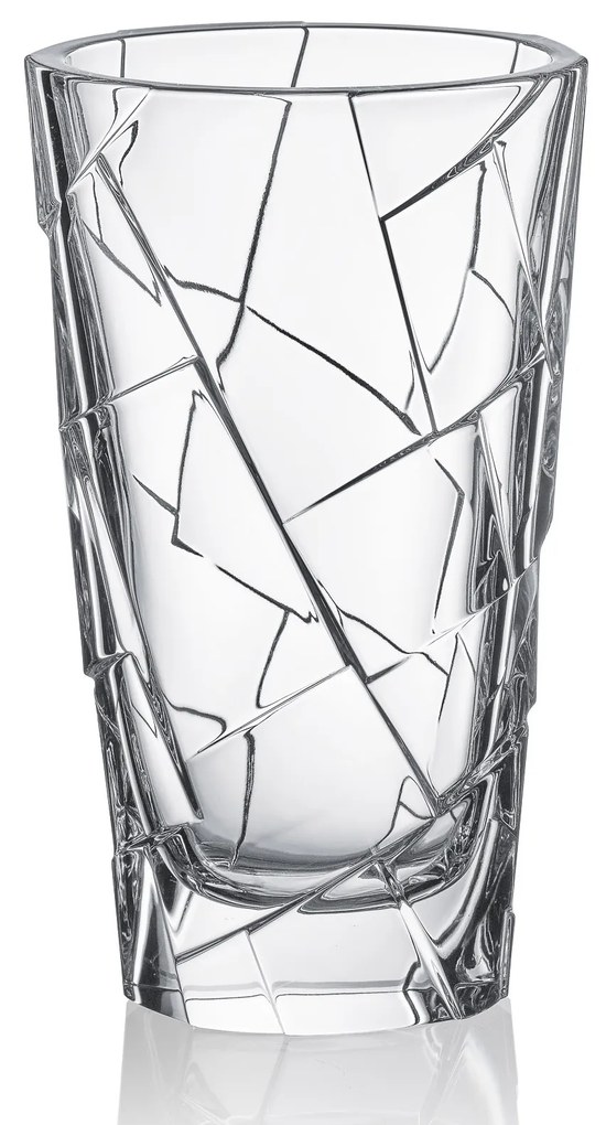 Bohemia Jihlava sklenená váza Crack 30,5 cm