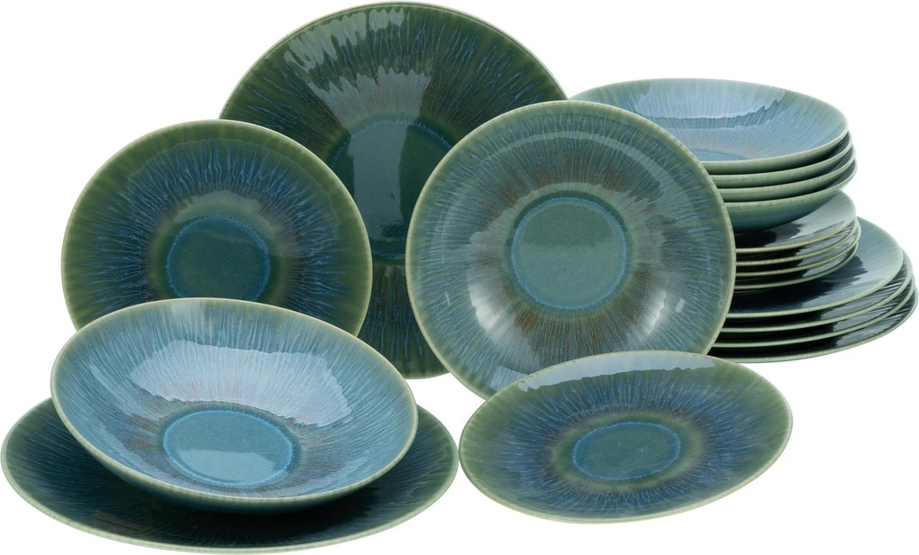 XXXLutz JEDÁLENSKÝ SERVIS Sea Breeze Green 12-dielne Creatable - Online Only bytové doplnky - 007768135602