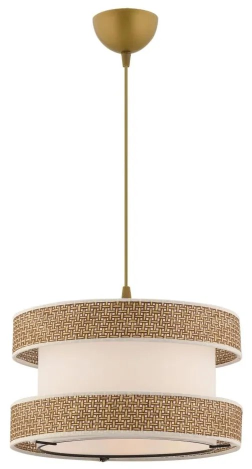 Závesný luster HALO 1xE27/60W/230V krémová/béžová