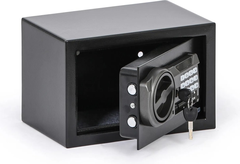 Nábytkový sejf s elektronickým zámkom a LCD displejom, 200 x 310 x 200 mm