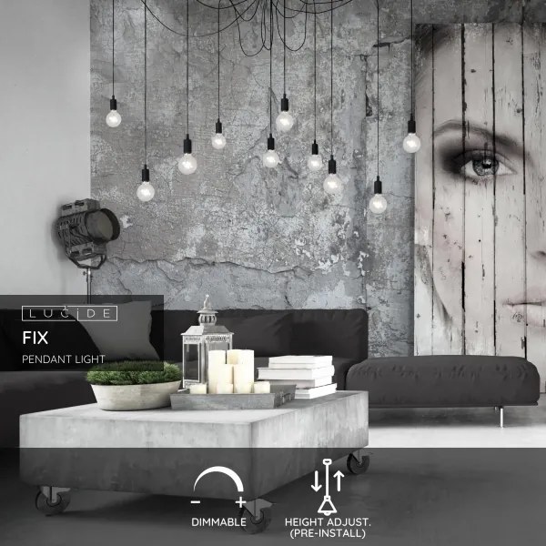 Lucide 08408/10/30 - Závesné svietidlo FIX MULTIPLE 10xE27/60W/230V