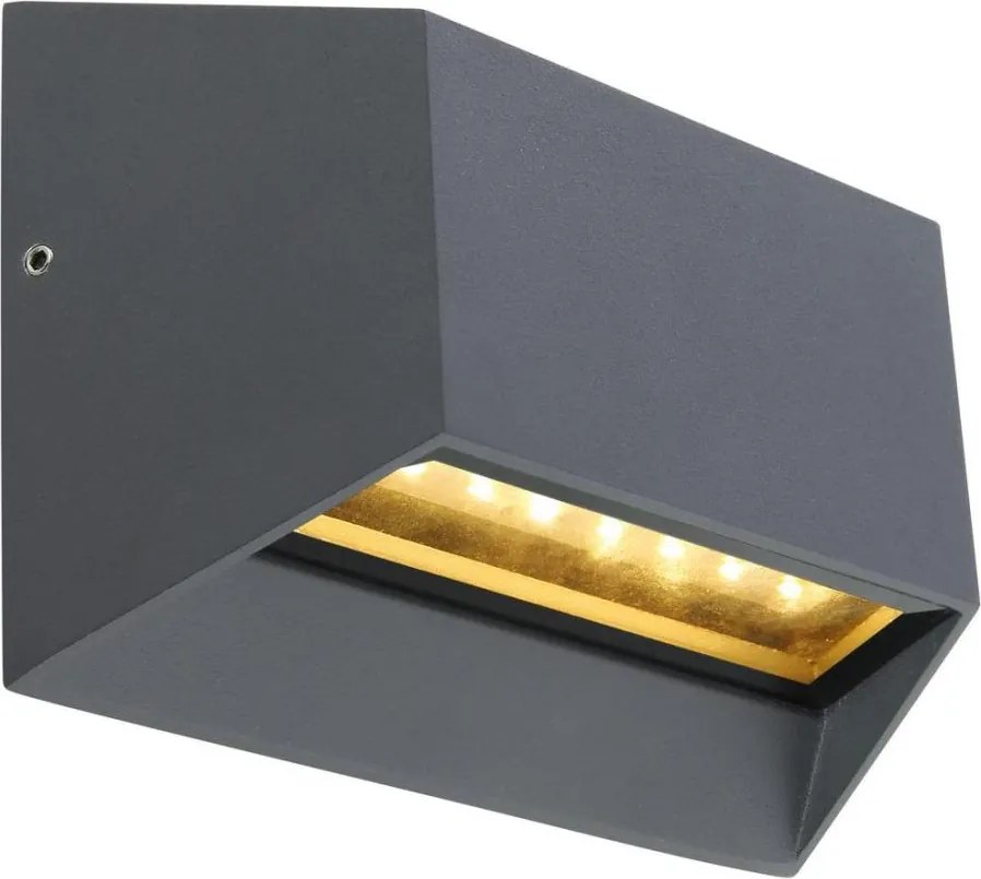 Globo 34175 - LED Vonkajšie nástenné svietidlo HONNA LED/7W/230V IP54 antracit
