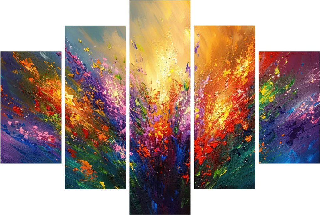 Obraz - Abstrakcia kvetov (150x105 cm)