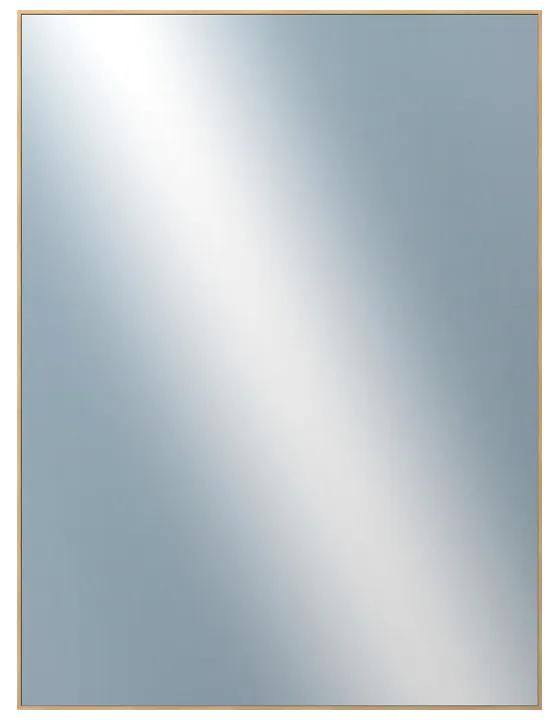 DANTIK - Zrkadlo v rámu, rozmer s rámom 60x80 cm z lišty Hliník dub (7273514)