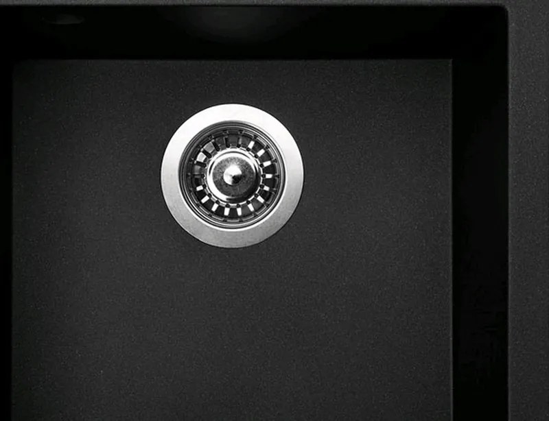 Kuchynský granitový drez Sinks Viva 455, čierny