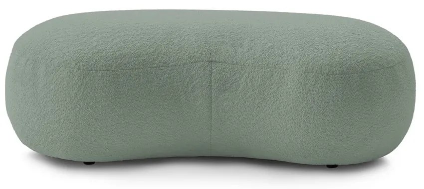 Svetlozelená podnožka z textílie bouclé Saint-Germain – Bobochic Paris