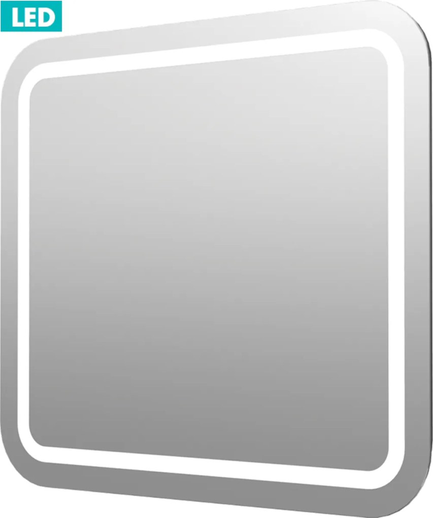 Zrkadlo s LED osvetlením Naturel Pavia Way 60x60 cm ZIL6060KRBV