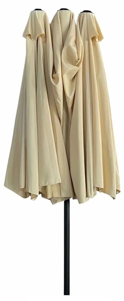 Dvojitý záhradný slnečník TILIA 460x270 cm béžový