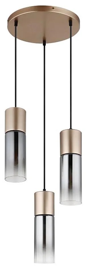 Globo 21000-3HCA - Závesné svietidlo na lankách ANNIKA 3xE27/25W/230V pr. 30 cm