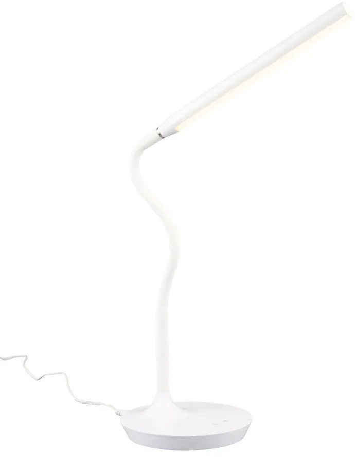 Biela LED stolová lampa (výška 38 cm) Toro – Trio