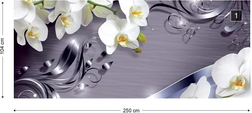 Fototapeta GLIX - Luxury Orchids 2 + lepidlo ZADARMO Vliesová tapeta  - 250x104 cm
