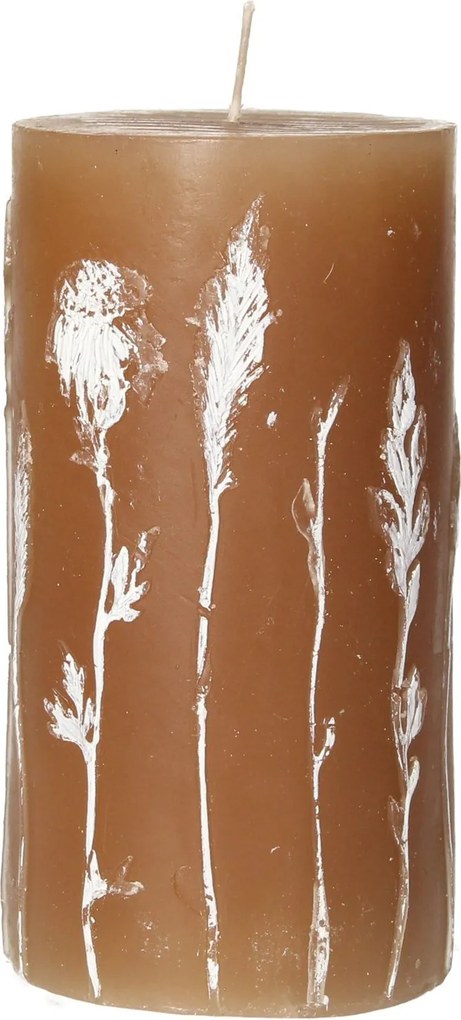 Sviečka Giulia 13cm light brown