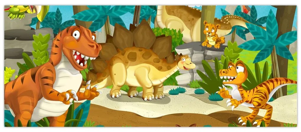 Obraz - Dinosauria (120x50 cm)