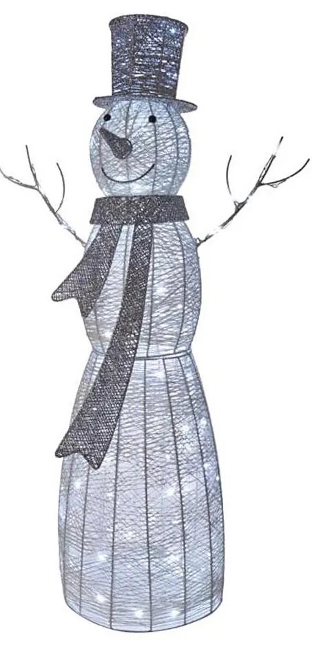 LED Vianočná dekorácia 120xLED/2,8W/230V 124 cm snehuliak