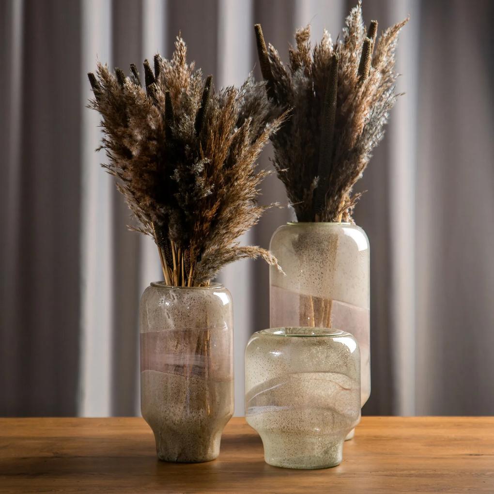 Dekoratívna váza LANA 18x40 CM krémová