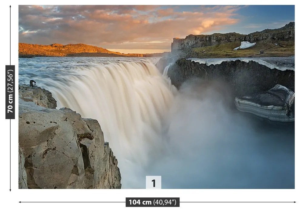 Fototapeta Vliesová Vodopád dettifoss 208x146 cm