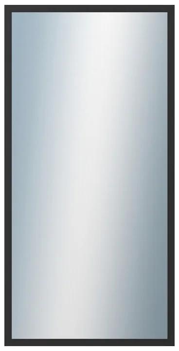 DANTIK - Zrkadlo v rámu, rozmer s rámom 50x100 cm z lišty Hliník čierna (7005021)
