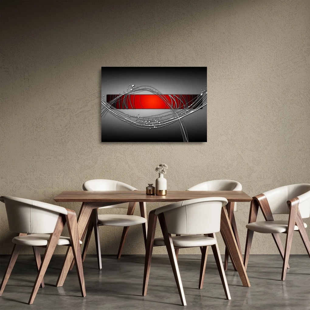 Abstraktný sklenený obraz (70x50 cm)