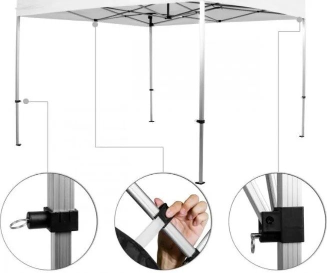 INSTENT PRO Záhradný stan 3 x 3 m, woodland, 4 ks bočnice