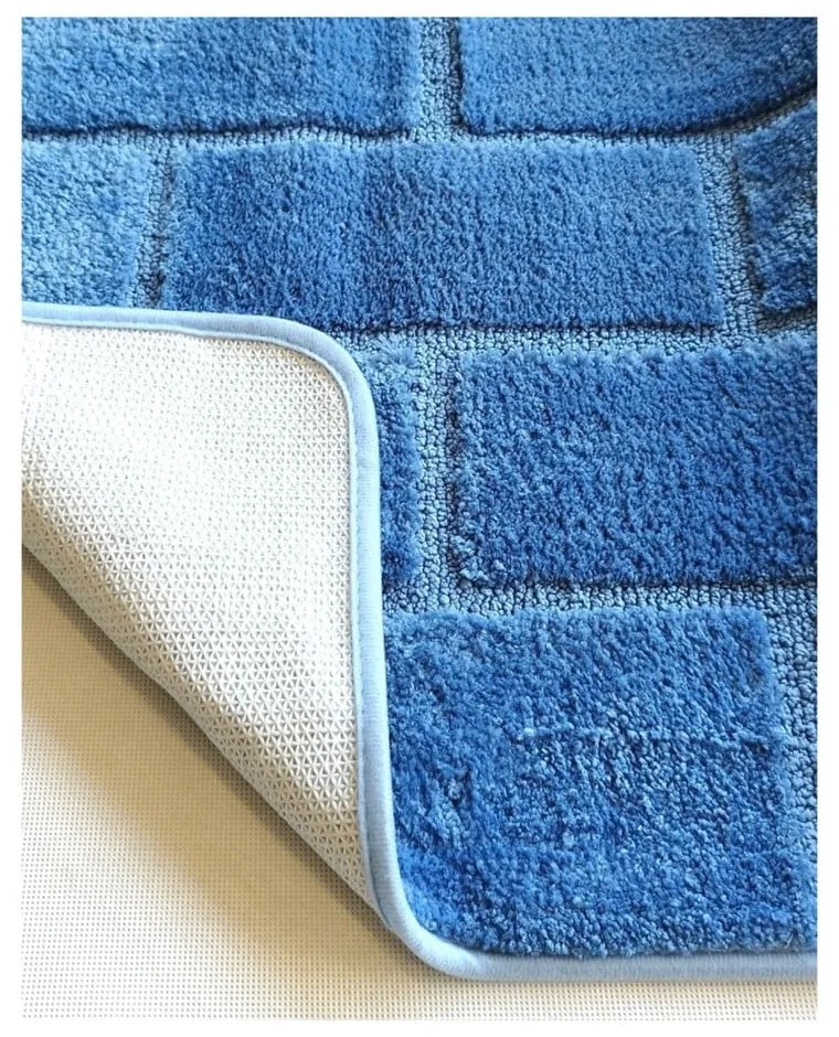 Modrá kúpeľňová predložka 50x80 cm – JAHU collections
