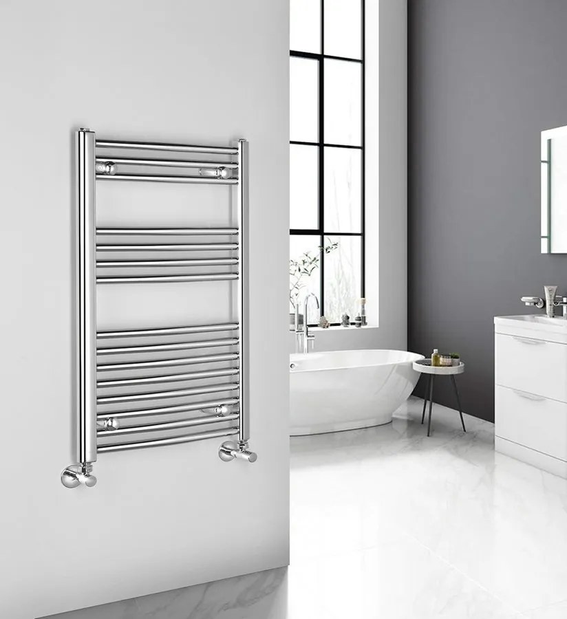 Aqualine, ALYA vykurovacie teleso oblé 450x800mm, 274W, chróm, 1110-01
