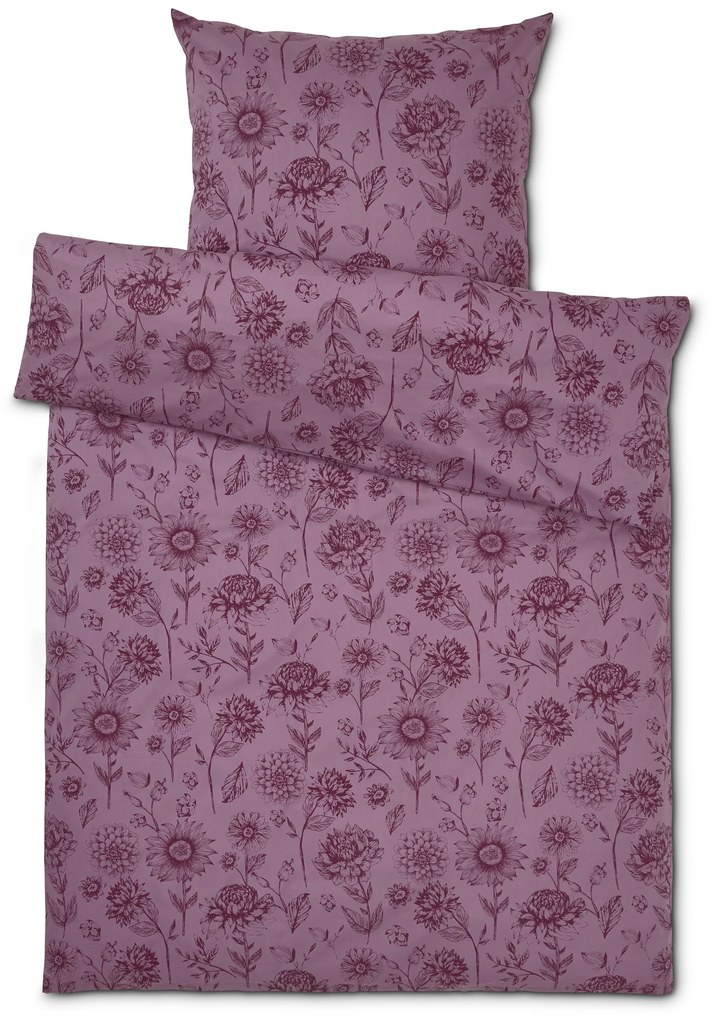 Posteľná bielizeň renforcé, štandardná veľkosť, fialová