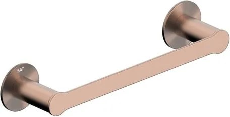 Držiak uterákov SAT Cool montáž bez vŕtania brúsený rose gold SATDCO18BRG