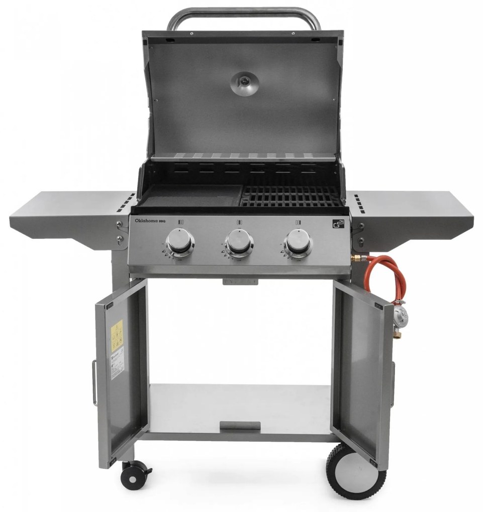Plynový gril G21 Oklahoma BBQ PremLine 3 horáky - redukčný ventil ZADARMO