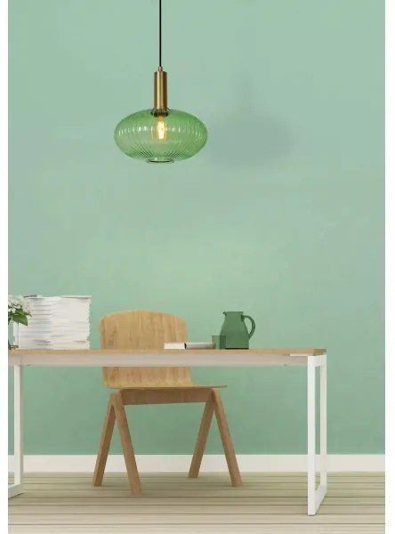 Lucide 45386/30/33 - Luster na lanku MALOTO 1xE27/40W/230V pr. 30 cm zelená