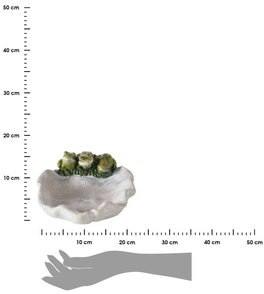 BOLTZE Napájadlo pre vtáky Dimona1, 10,4x21,3 cm, keramika, sivá