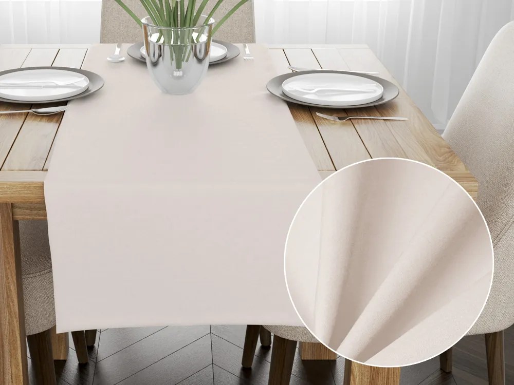 Biante Bavlnený behúň na stôl Torino TON-001 Smotanovo biely 35x120 cm