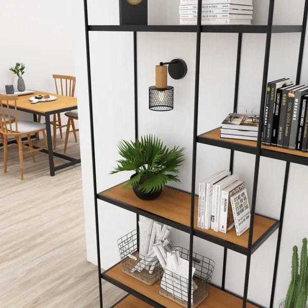 Nástenná lampa SOBRESA 1xE27/60W/230V čierna/drevo