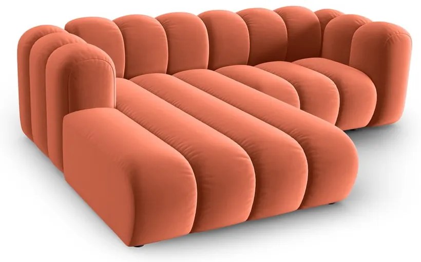 Ružová rohová pohovka (ľavý roh) Lupine – Micadoni Home