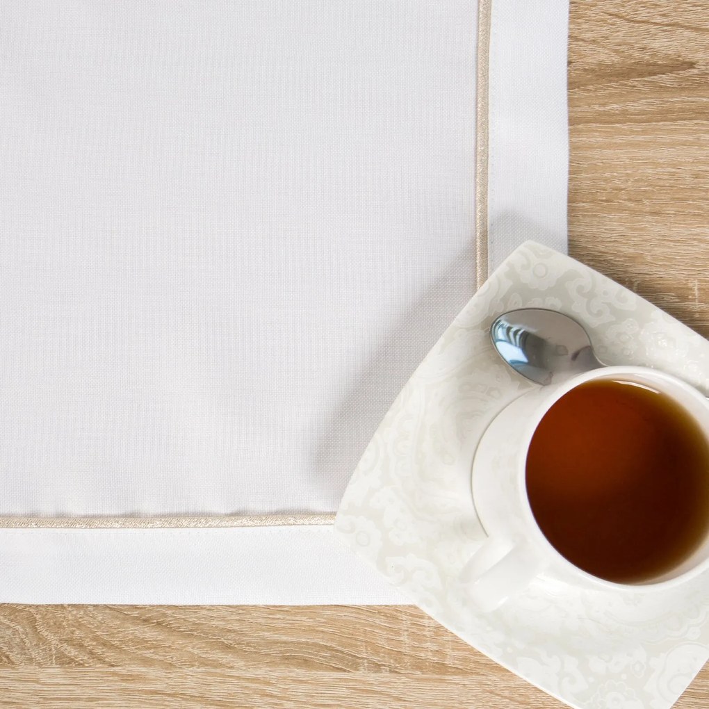 OBRUS KARIN 40X200 CM BIELY