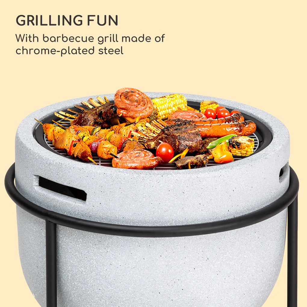 Blumfeldt Grail, ohnisko s grilom, MgO a oceľový plášť, lapač iskier