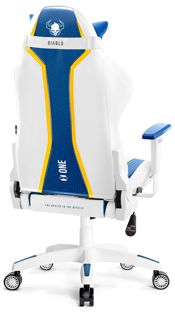 Herné kreslo Diablo X-One 2.0. Normal Size, Aqua Blue/ modrá