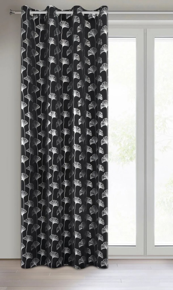 ZATEMŇOVACÍ ZÁVES NA KRÚŽKOCH CLARA 135X250 CM VZOROVANÁ