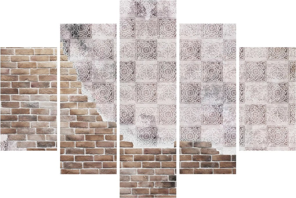Obraz - Tehlový múr (150x105 cm)