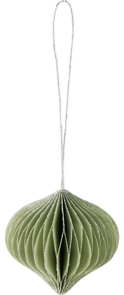 Súprava 9 ks vianočných ozdôb Ornaments, bielo-zelená, 6 cm, honeycomb