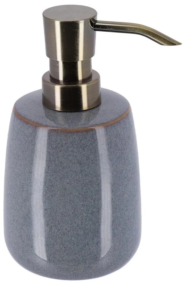 Dávkovač mydla Louxor, modrá/s prvkami vo farbe nerez, 200 ml