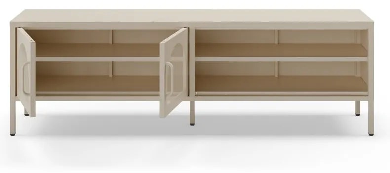 Krémový TV stolík 160x50 cm Diora – Marckeric