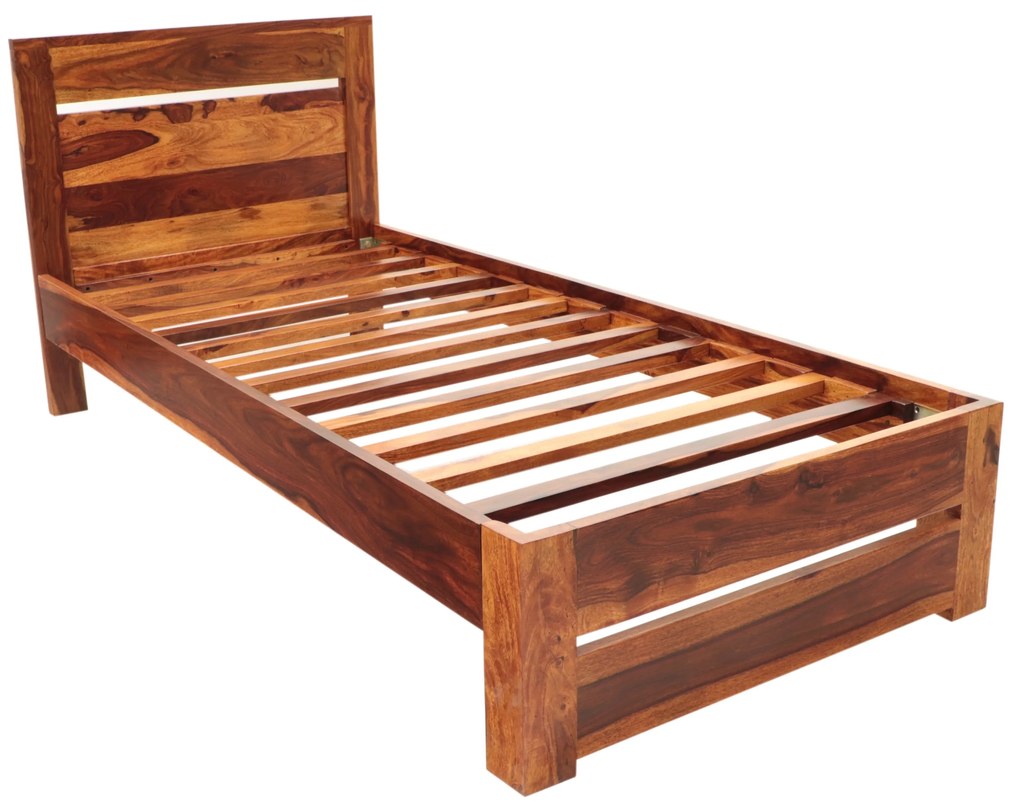 furniture-nabytek.cz - Masivní postel 90x200 z dřeva palisandr